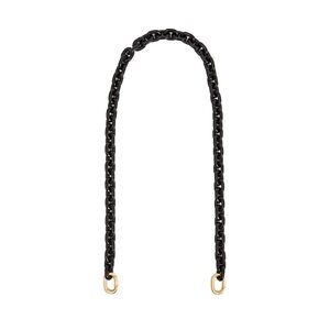 Clare V Shoulder Strap in Black Resin Mini Chain.